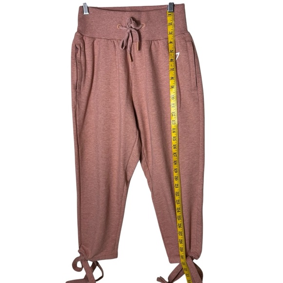 Gymshark Ark Tie High Waist Joggers Deep Blush Marl Pink Womens Size Small - Picture 7 of 13